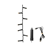 Lumineo BO Duracharge Compact String Light with Twinkle Effect 400cm - Black/Warm White